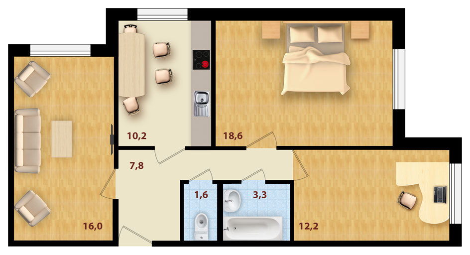 Проекты перепланировки квартиры  (нежилого помещения)